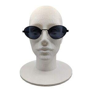 DKNY Oval Sunglasses Black Grey Marble DK118S 001 53-18-140